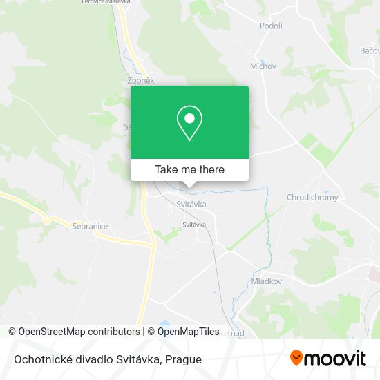 Карта Ochotnické divadlo Svitávka