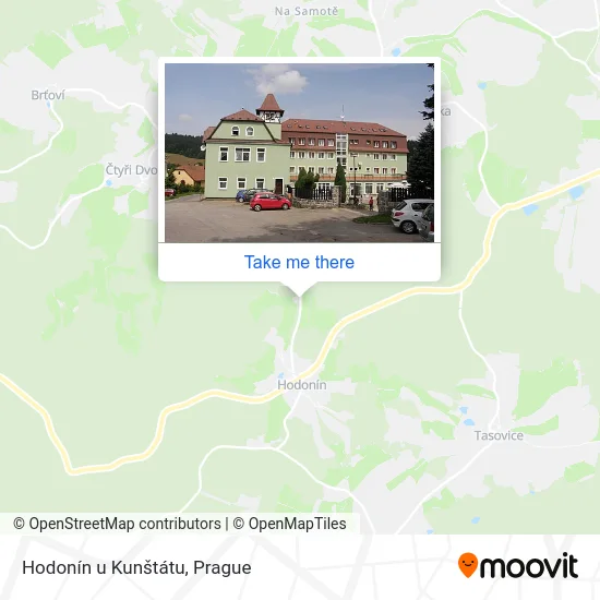 Карта Hodonín u Kunštátu