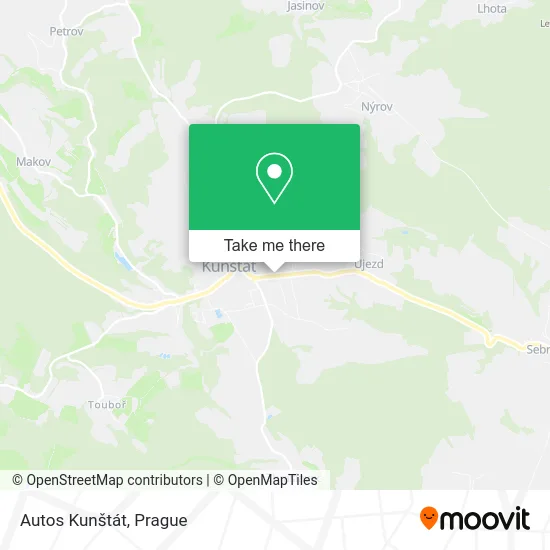 Карта Autos Kunštát