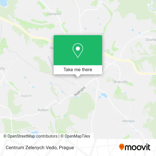 Карта Centrum Zelenych Vedo
