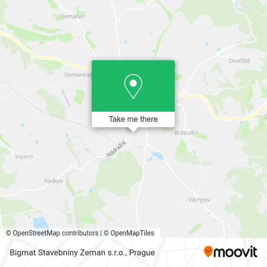 Карта Bigmat Stavebniny Zeman s.r.o.
