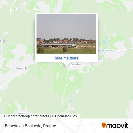 Карта Benešov u Boskovic