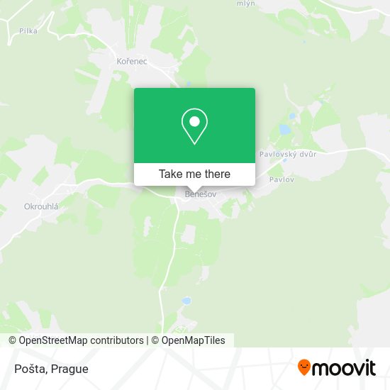 Карта Pošta