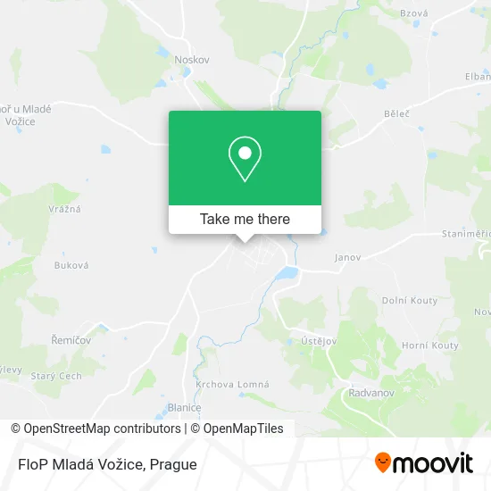 Карта FloP Mladá Vožice