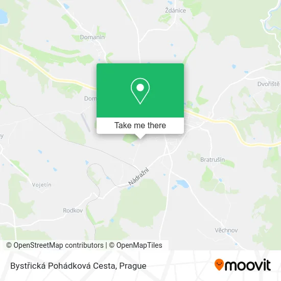 Карта Bystřická Pohádková Cesta