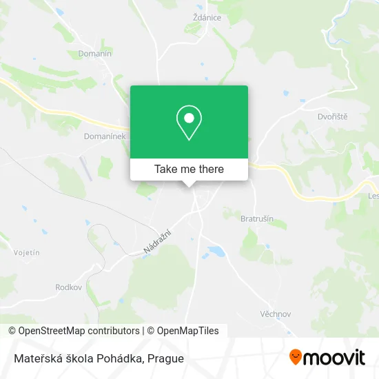 Карта Mateřská škola Pohádka