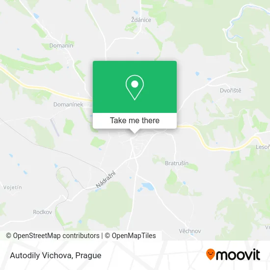Карта Autodily Vichova