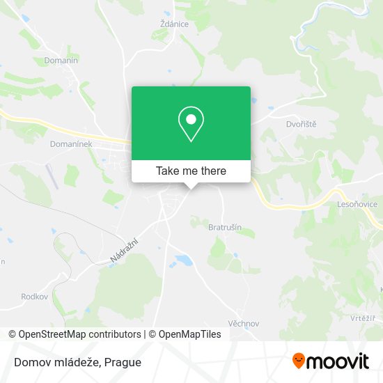 Карта Domov mládeže