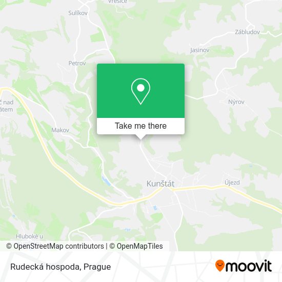 Карта Rudecká hospoda