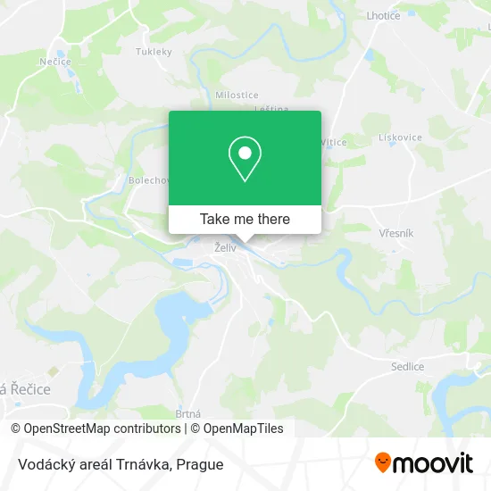 Карта Vodácký areál Trnávka