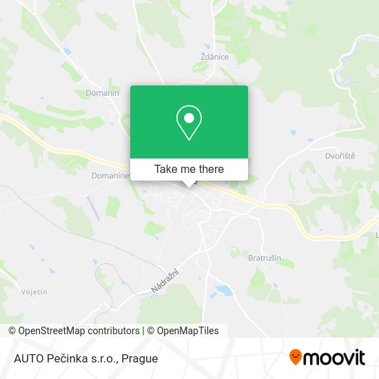 Карта AUTO Pečinka s.r.o.