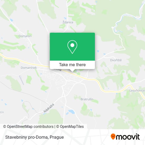 Карта Stavebniny pro-Doma