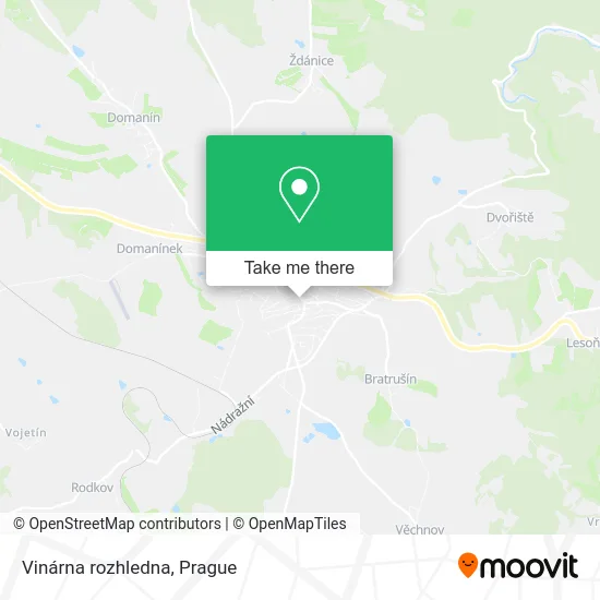 Карта Vinárna rozhledna