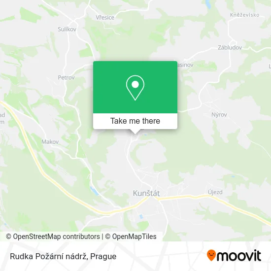 Карта Rudka Požární nádrž