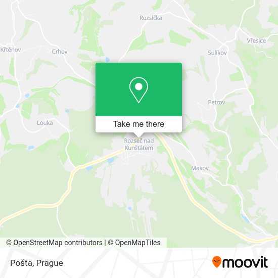 Карта Pošta