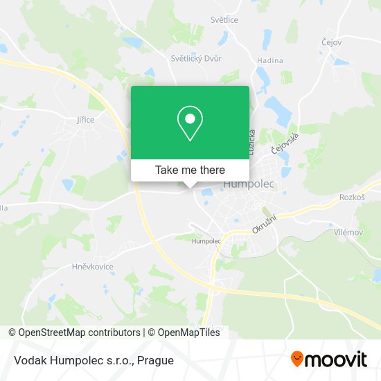 Карта Vodak Humpolec s.r.o.