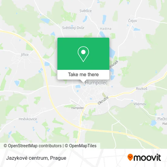 Карта Jazykové centrum