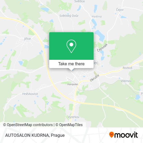 Карта AUTOSALON KUDRNA