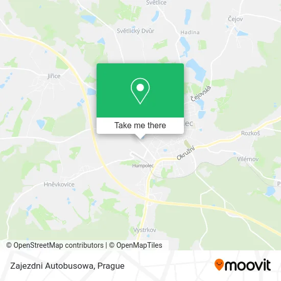 Карта Zajezdni Autobusowa