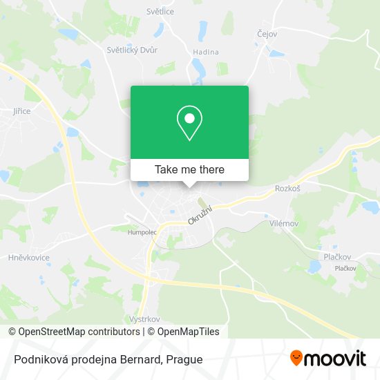 Карта Podniková prodejna Bernard