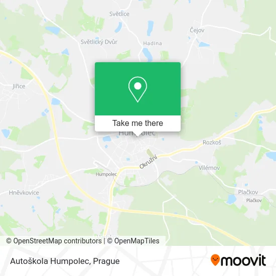 Карта Autoškola Humpolec
