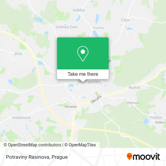 Карта Potraviny Rasinova