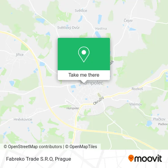 Карта Fabreko Trade S.R.O