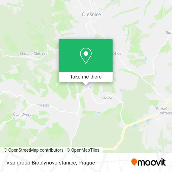 Карта Vsp group Bioplynova stanice