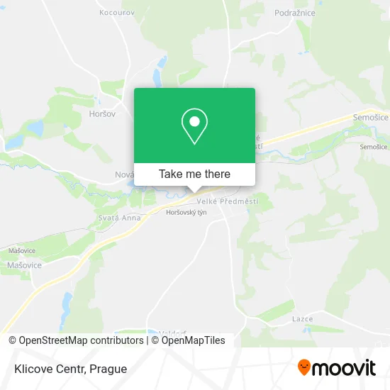 Карта Klicove Centr