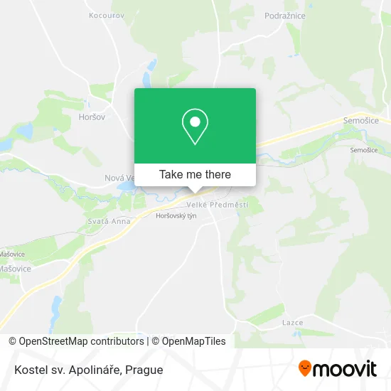 Карта Kostel sv. Apolináře