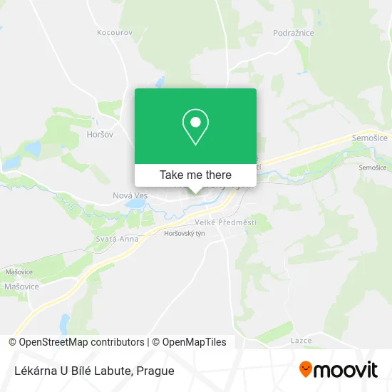 Карта Lékárna U Bílé Labute
