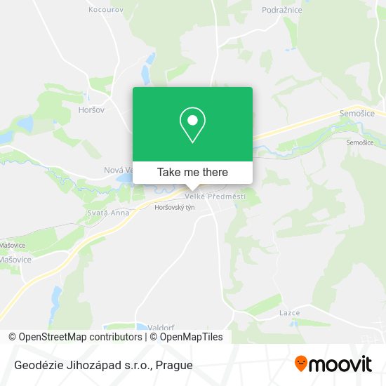Карта Geodézie Jihozápad s.r.o.