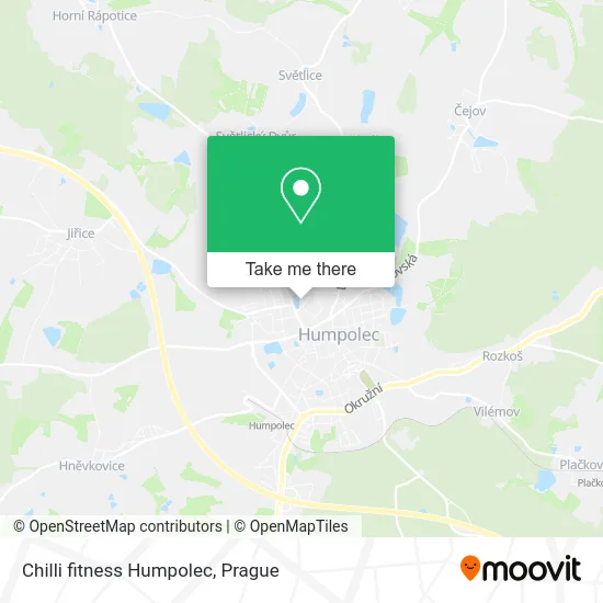 Карта Chilli fitness Humpolec