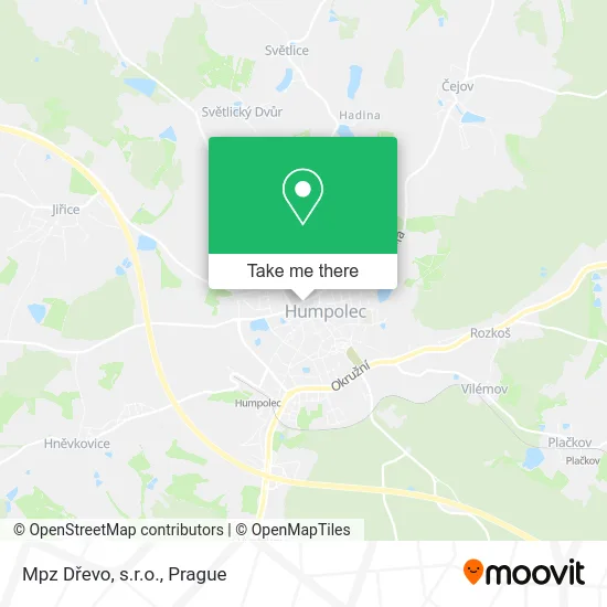 Карта Mpz Dřevo, s.r.o.