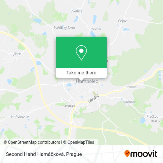 Карта Second Hand Hamáčková