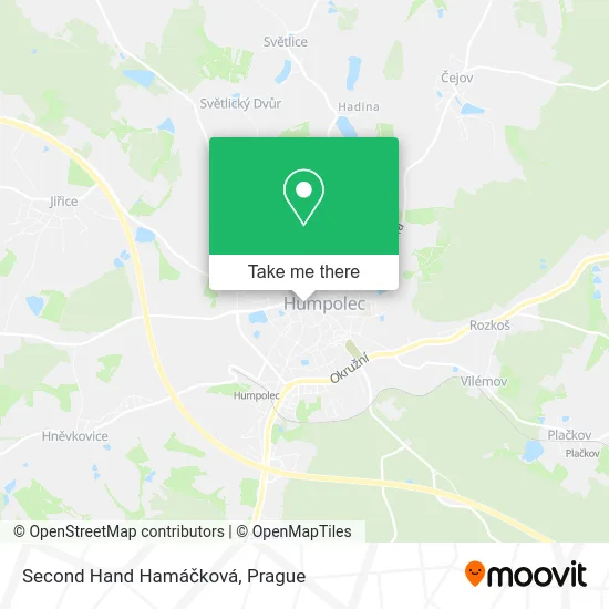 Карта Second Hand Hamáčková