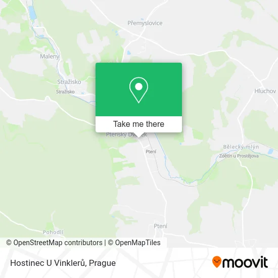 Карта Hostinec U Vinklerů