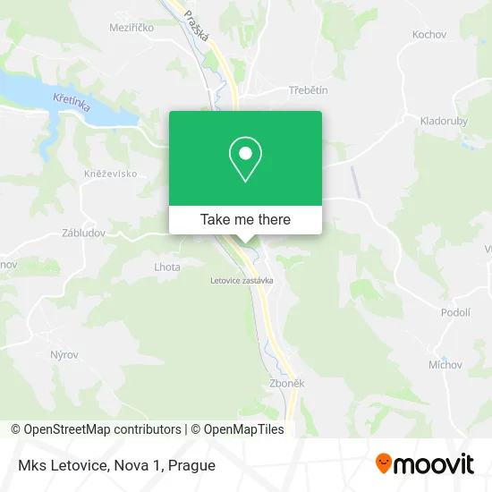 Карта Mks Letovice, Nova 1