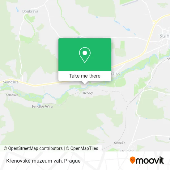 Křenovské muzeum vah map