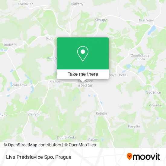 Карта Liva Predslavice Spo