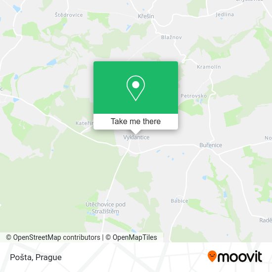 Карта Pošta