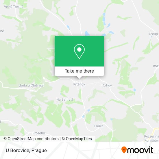 Карта U Borovice