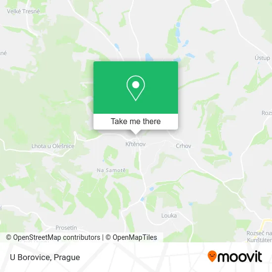 Карта U Borovice