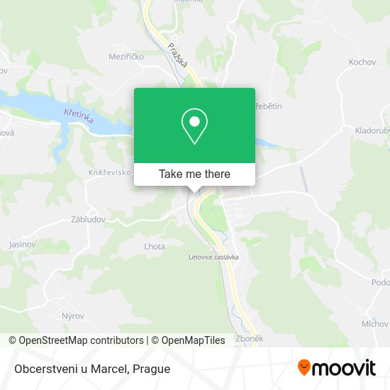 Карта Obcerstveni u Marcel