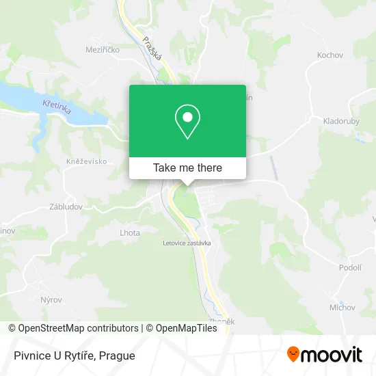 Карта Pivnice U Rytíře