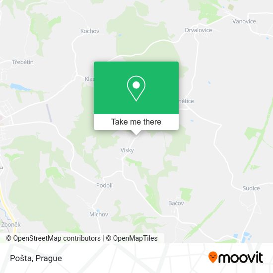 Карта Pošta