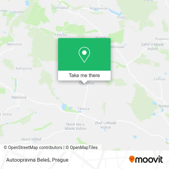 Карта Autoopravna Beleš