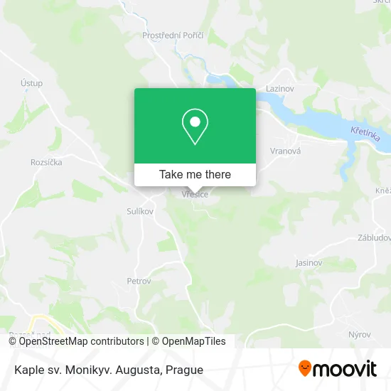 Карта Kaple sv. Monikyv. Augusta
