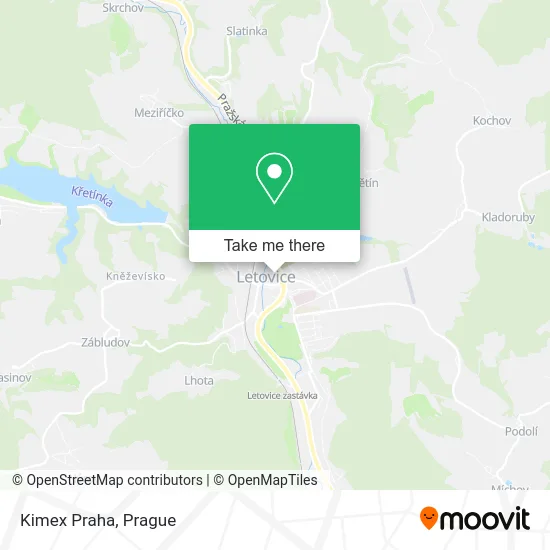 Карта Kimex Praha
