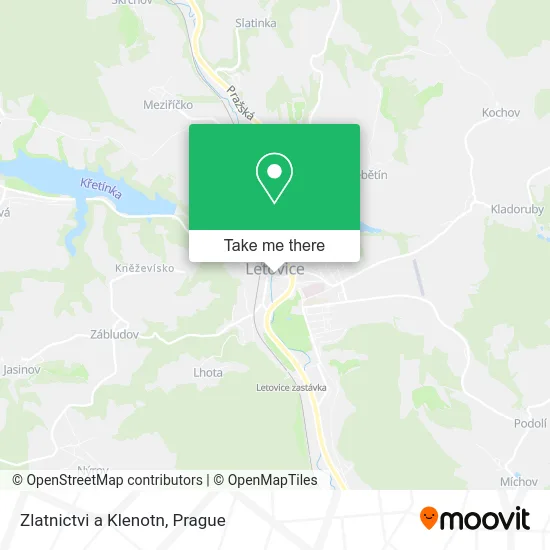 Карта Zlatnictvi a Klenotn